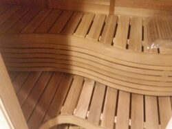 4 PERSON SAWO SAUNA WITH WAVE BENCHES