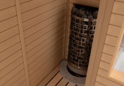 6kW ARIES WALL requires digital controls PREMIUM SAWO SAUNA HEATER NS