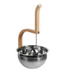 3L SAUNA BUCKET & LADLE SET SAWO CEDAR & STAINLESS STEEL