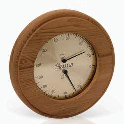 THERMO-HYGROMETER CIRCLE CEDAR SAWO