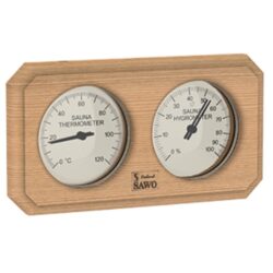 THERMO-HYGROMETER RECTANGLE CEDAR
