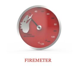 THERMOMETER SAWO DRAGONFIRE RED 'Firemeter'