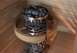 7.5kW ARIES ROUND with BASE CONTROLS PREMIUM SAWO SAUNA HEATER NB