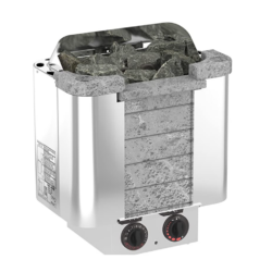 6kW CUMULUS STONE FRONT BASE CONTROLS  FINNISH SOAPSTONE PREMIUM SAWO SAUNA HEATER NB