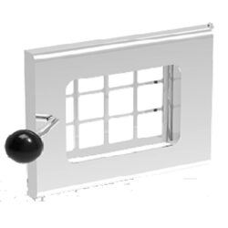 WOOD BURNING FIRE DOOR WITH GLASS for SAWO-21 SAUNA HEATER